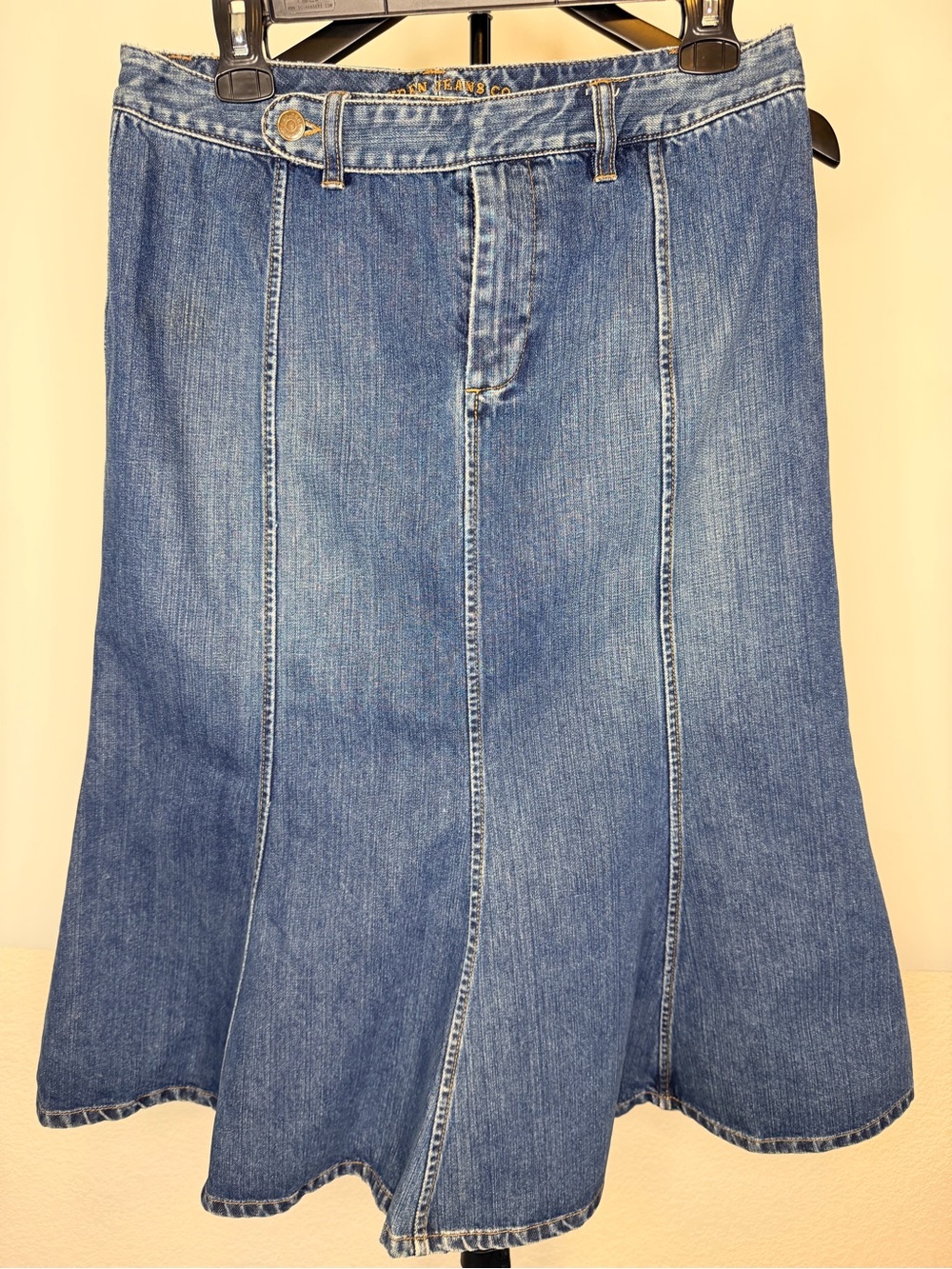 Y2K Ralph Lauren Denim Mermaid Silhouette Skirt